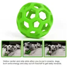 Natural Rubber Interactive Ball with Bell - Shoply pets