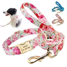 Personalized Dog Collar & Leash Set