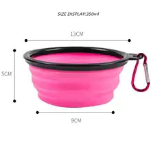 Collapsible Silicone Dog Bowl (1000ml) – Portable Travel & Outdoor Pet Bowl - Shoply pets