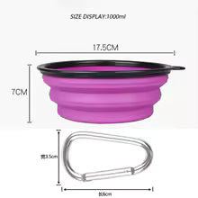 Collapsible Silicone Dog Bowl (1000ml) – Portable Travel & Outdoor Pet Bowl